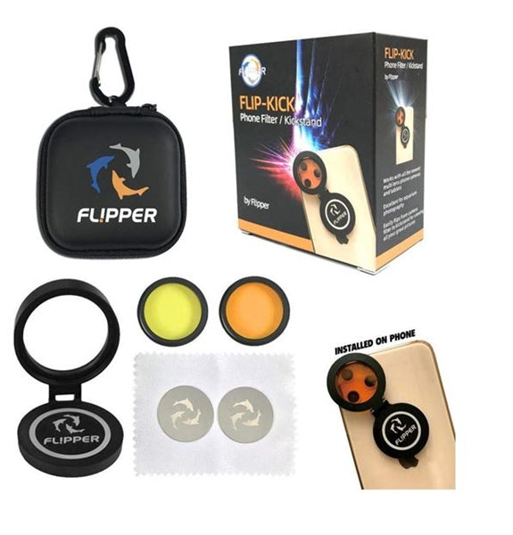 Flip-Kick Phone Filter/Kickstand