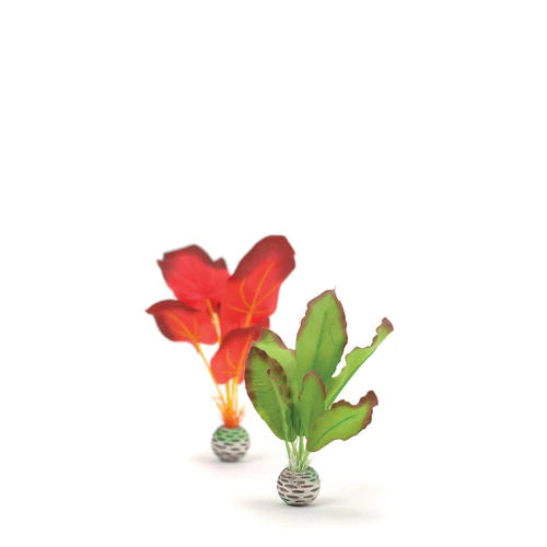 biOrb Silk Plant Set - Small Green & Red