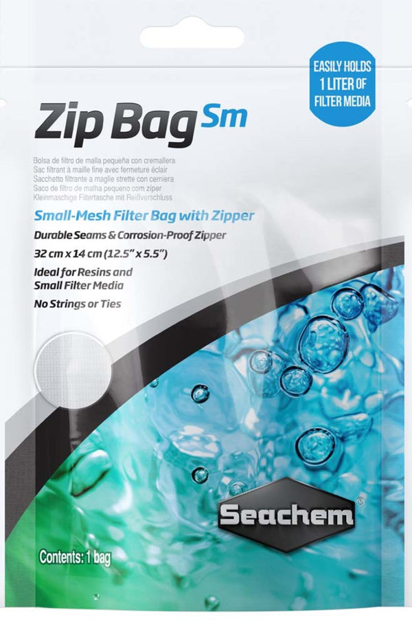 Seachem Mesh Filter Bag with Zipper - 12.5In X 5.5 in