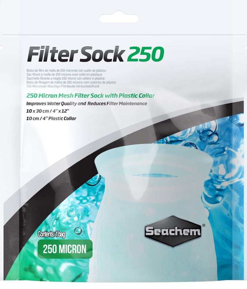 Seachem Laboratories Mesh Filter Sock with Plastic Collar