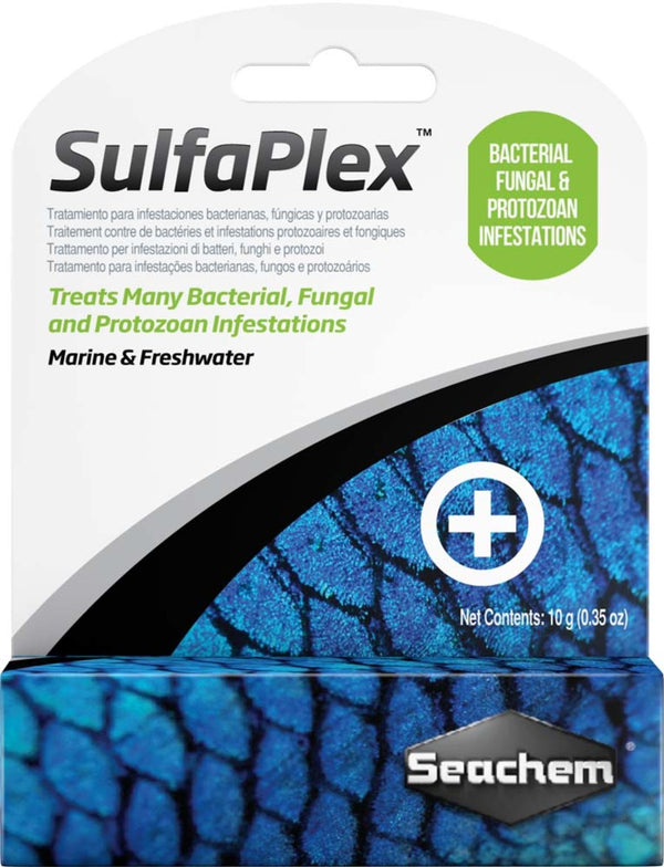 Seachem Sulfaplex Antibiotic and Anti-fungal Medication - 10g