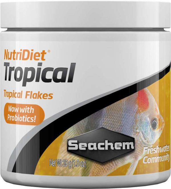 Seachem NutriDiet Tropical Flakes w/Probiotics - 30g