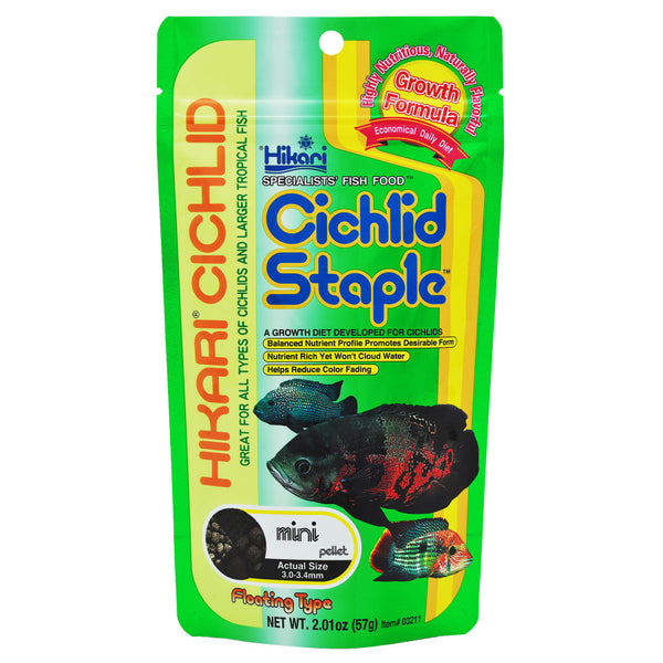 Hikari USA Cichlid Staple Mini Pellets Fish Food - 2oz