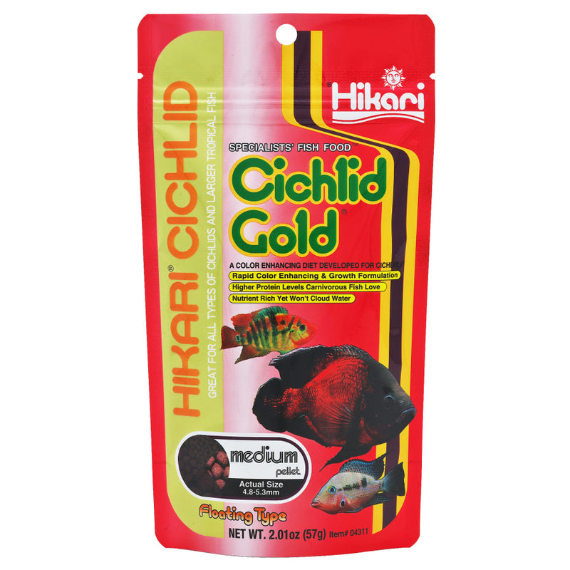 Hikari USA Cichlid Gold Pellets Fish Food - 2oz