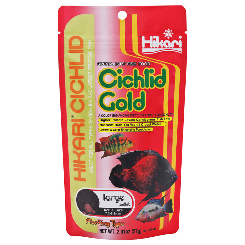Hikari USA Cichlid Gold Large Pellets Fish Food - 2.01oz