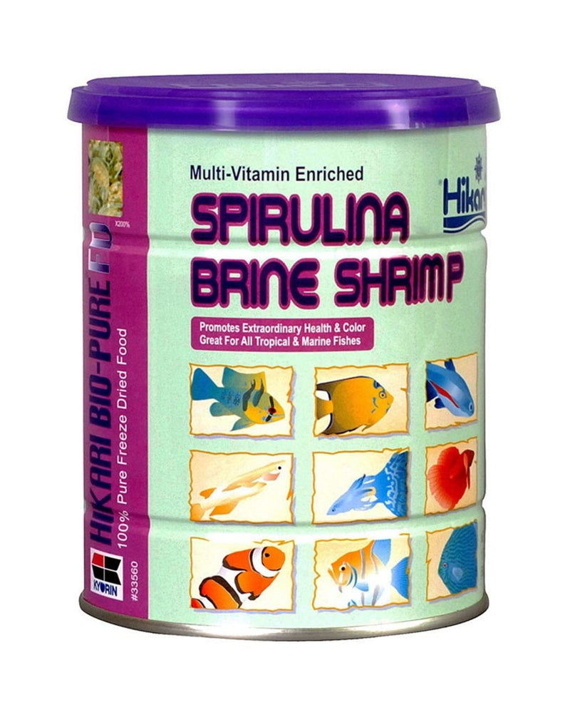 Hikari USA Bio-Pure Spirulina Brine Shrimp Freeze Dried Fish Food - 1.76oz
