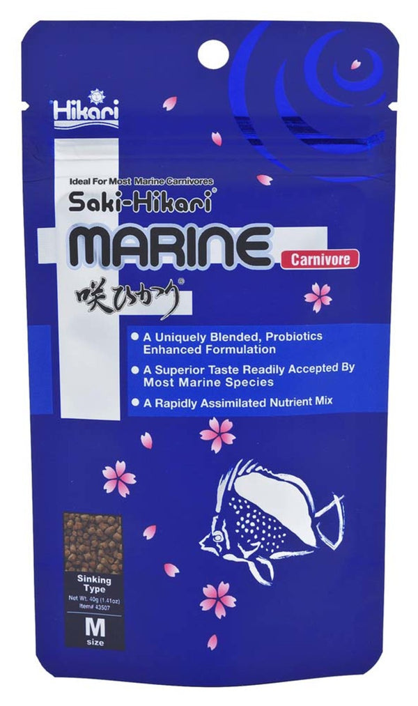 Hikari USA Saki-Hikari Marine Carnivore Pellets Fish Food -1.41 oz