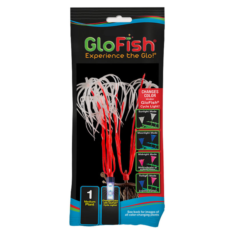 GloFish Color Changing Aquarium Plant - Orange Medium