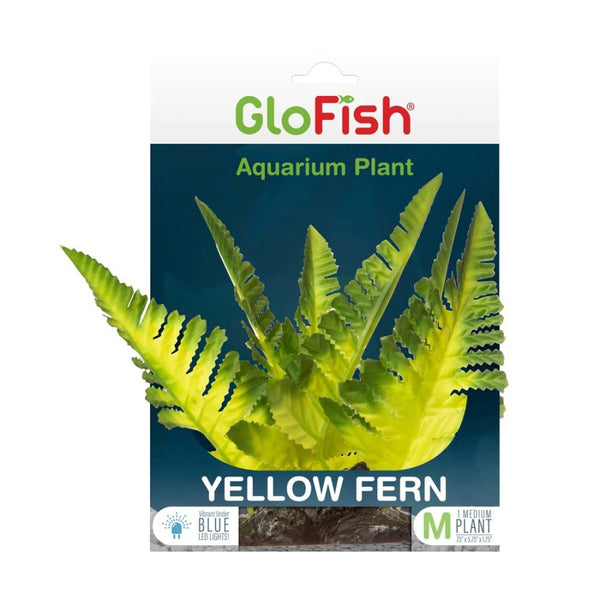 GloFish Fern Aquarium Plant - Yellow Medium