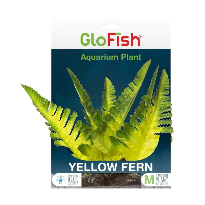 GloFish Fern Aquarium Plant - Yellow Medium