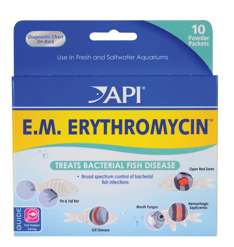API E.M. Erythromycin Freshwater Fish Powder Medication