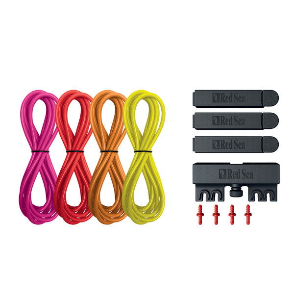 Red Sea Reef Dose Deluxe 4 Color Tube Kit Red / Yellow
