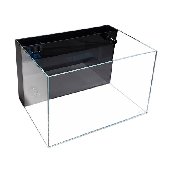 45° Low Iron Ultra Clear Aquarium with Built-In Back Filter - 9.98 gal