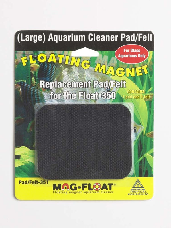 Mag-Float Replacement Pad/Felt Floating Magnet Cleaner for Glass Aquariums - LG