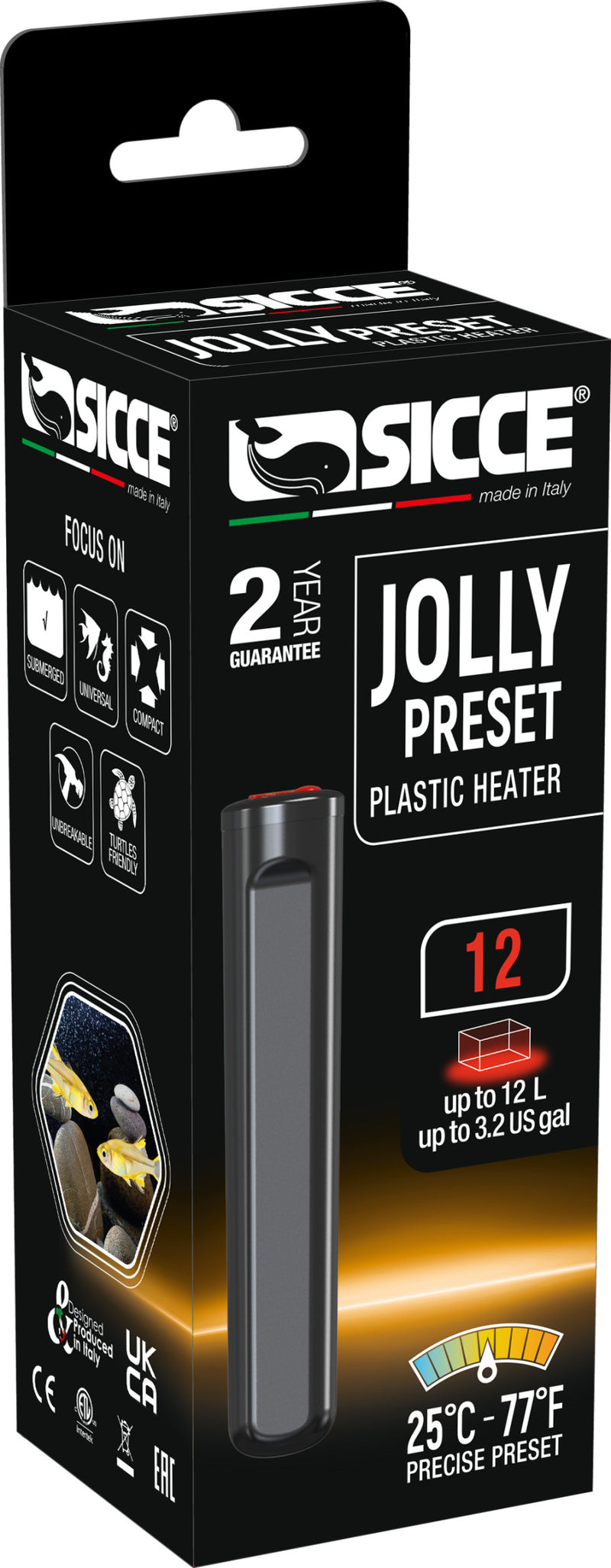 Sicce Jolly Preset Submersible Plastic Heater