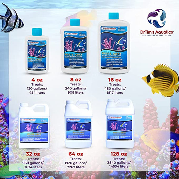 Dr. Tim's Aquatics Waste-Away Natural Aquarium Cleaner for Saltwater Aquarium