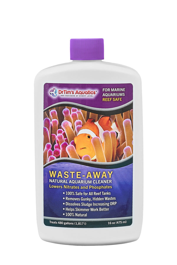 Dr. Tim's Aquatics Waste-Away Natural Aquarium Cleaner for Reef Aquarium - 16 fl oz