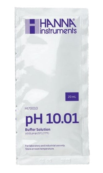 Hanna pH 10.01 Calibration Buffer Sachets (1 x 20 mL) - HI70010P