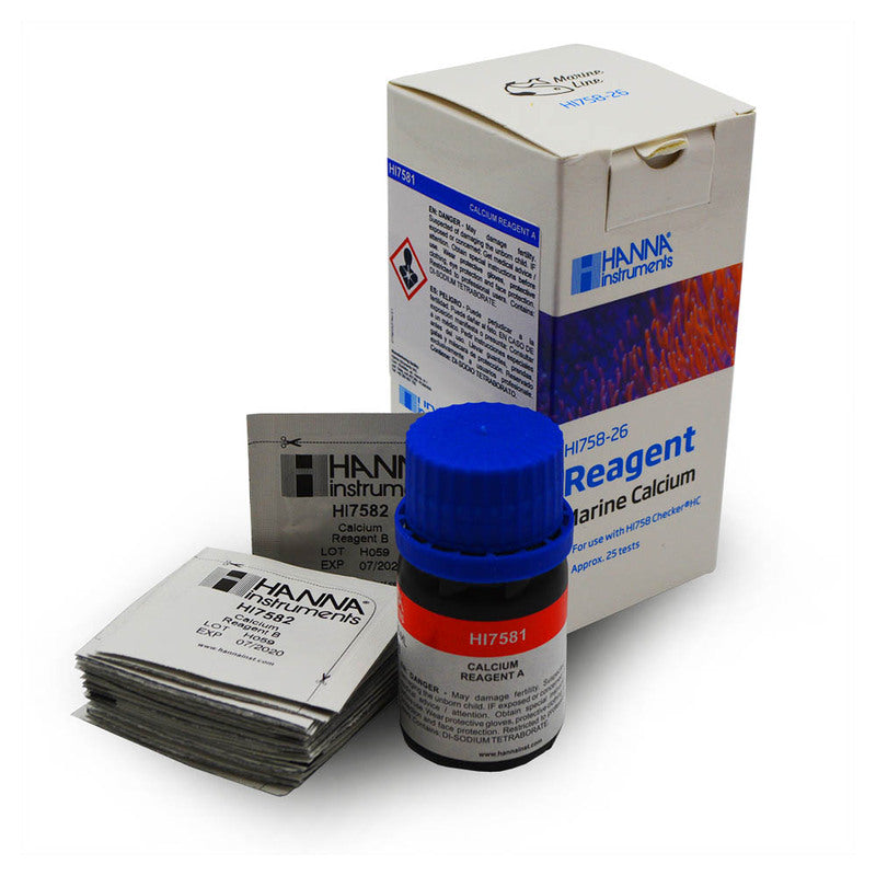 Marine Calcium Checker Reagents (25 Tests) - HI758U-26
