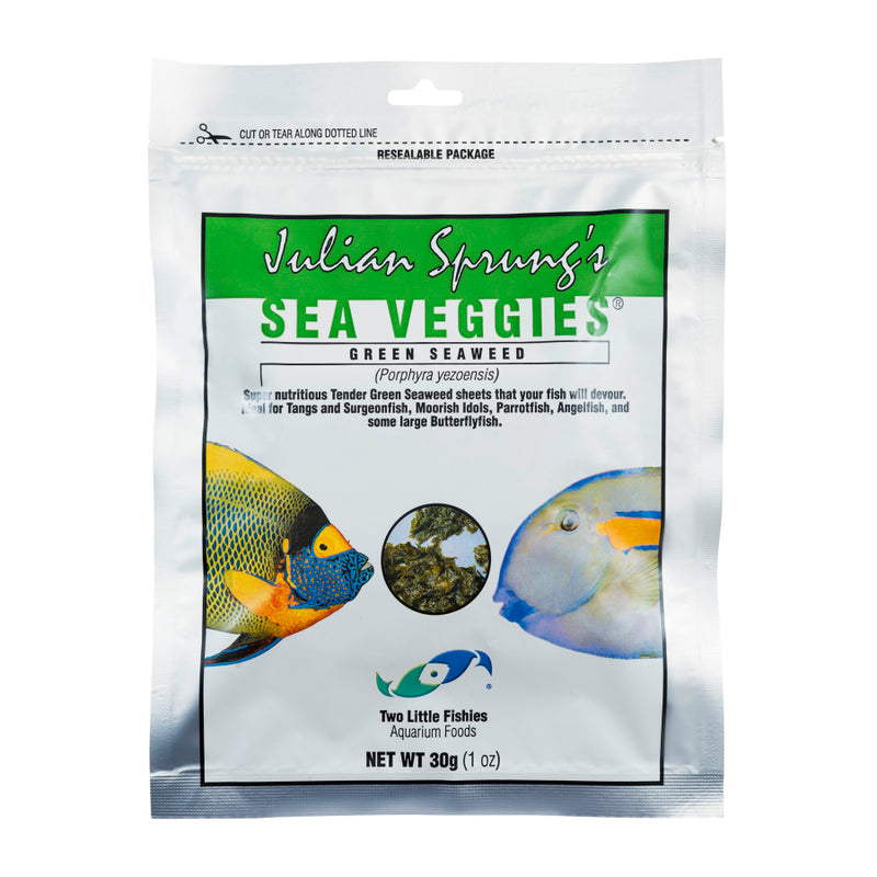 Julian Sprung's Seaveggies Green Seaweed Fish Food - 1 oz