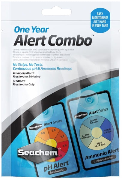 Seachem Alerts Combo Pack Ammonia & pH - 1 Year