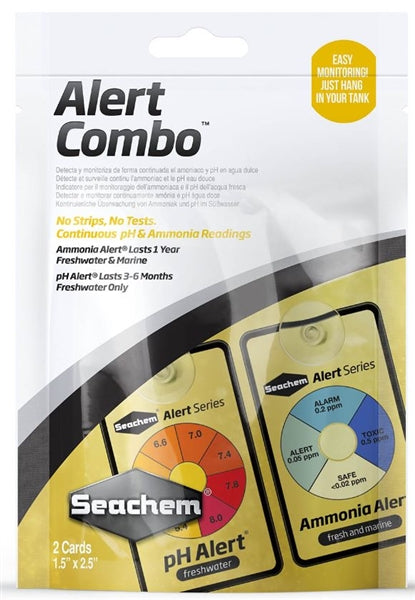 Seachem Alerts Combo Pack Ammonia & pH - 6 Month