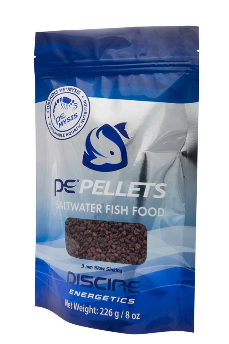 Piscine Energetics Pellets Saltwater Fish Food - 8 oz