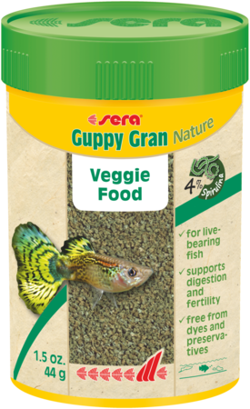 Sera Guppy Gran Nature Food -1.5 oz